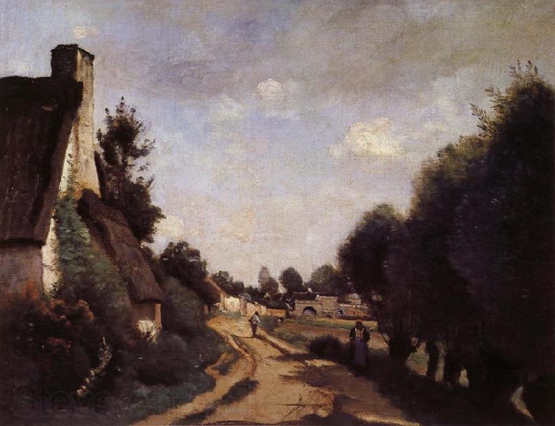 Corot Camille Une Route pres d'Arras France oil painting art